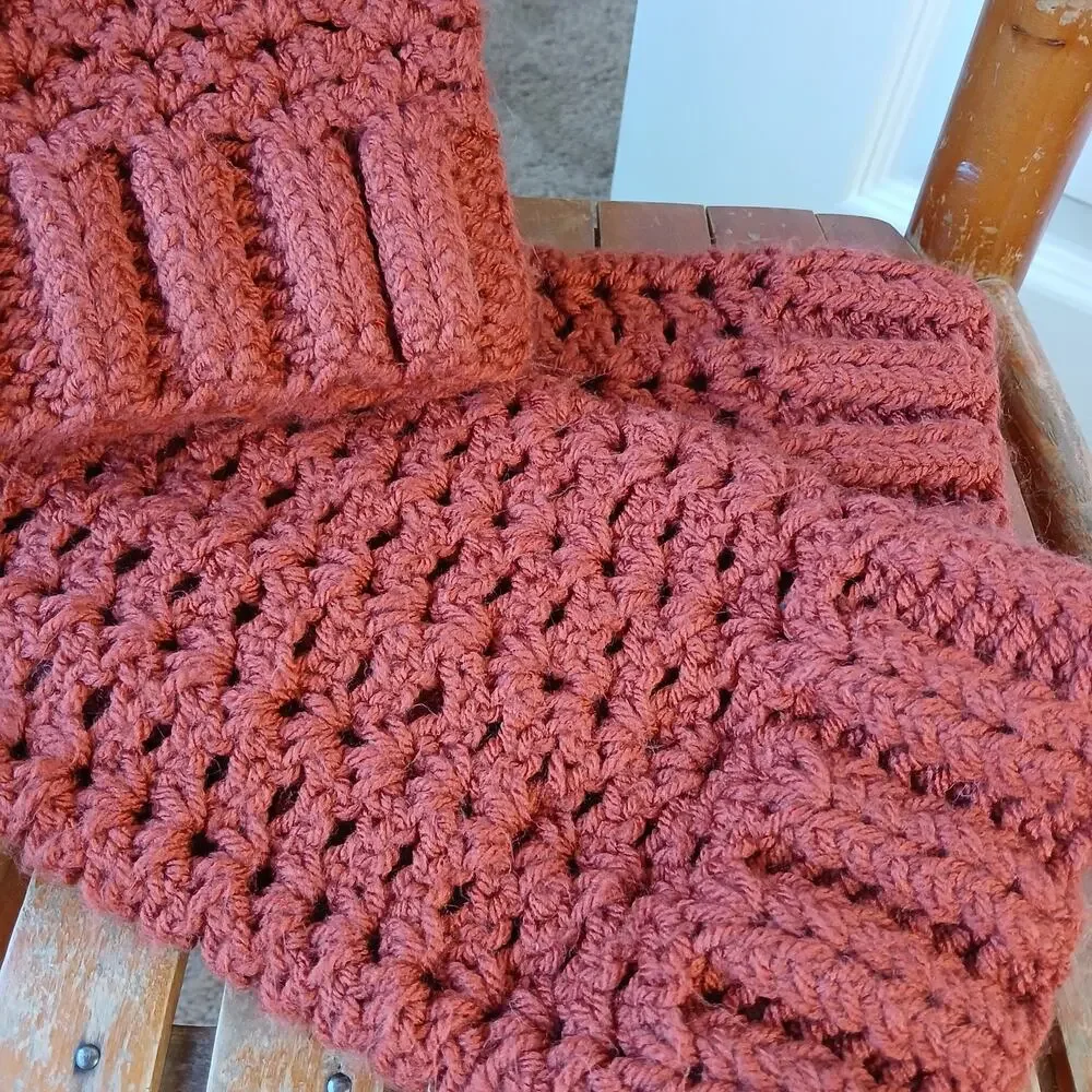 Pumpkin Spice Leg Warmers OSFM crochet warm thick chunky over knee dance premade